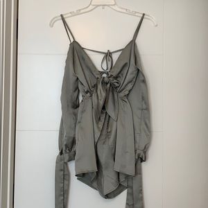 Silver Romper